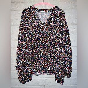 Emily Wonder Oversized Floral Blouse size small/medium
